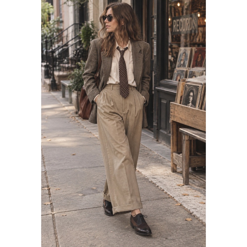 Menswear style Women's Loafers Gravati newsies retro alternative dress wingtip 8